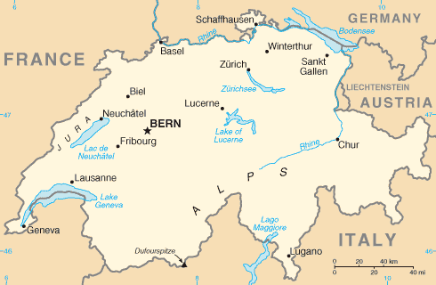 Switzerland - Map