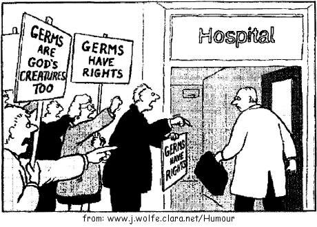 Cartoon 29 - Germs have Rights!